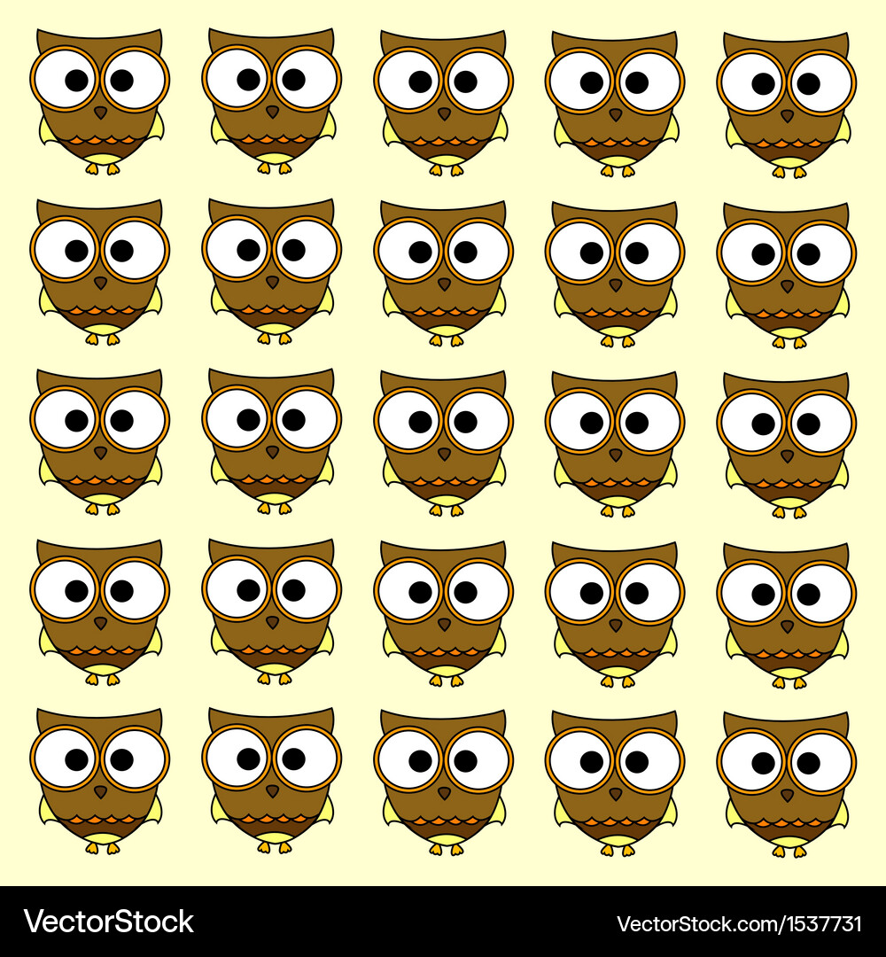 Owl background Royalty Free Vector Image - VectorStock