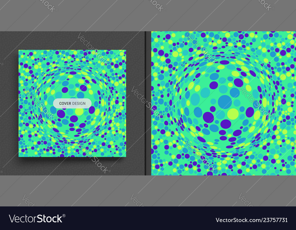 Psychedelic Color Circle Background