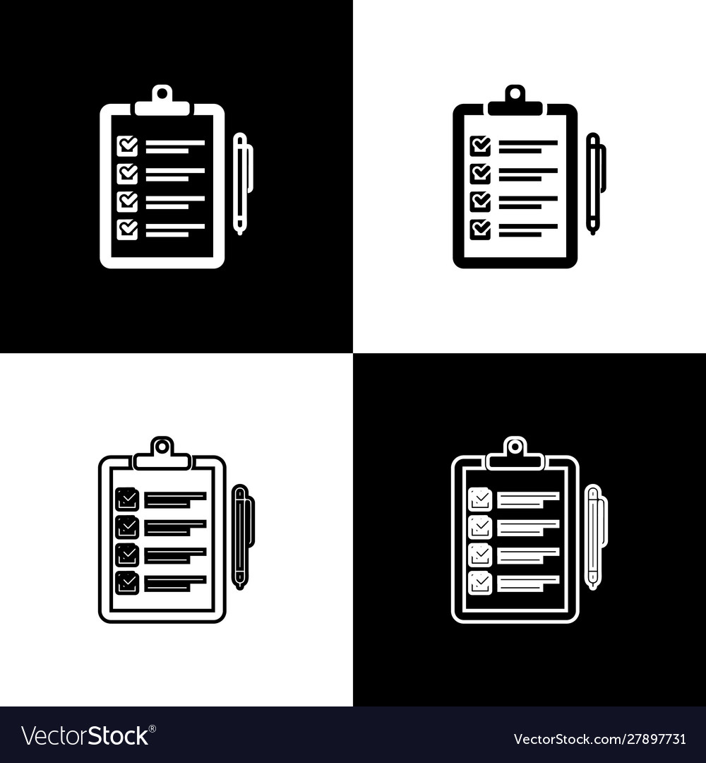 Set verification delivery list clipboard Vector Image Set verification delivery list clipboard