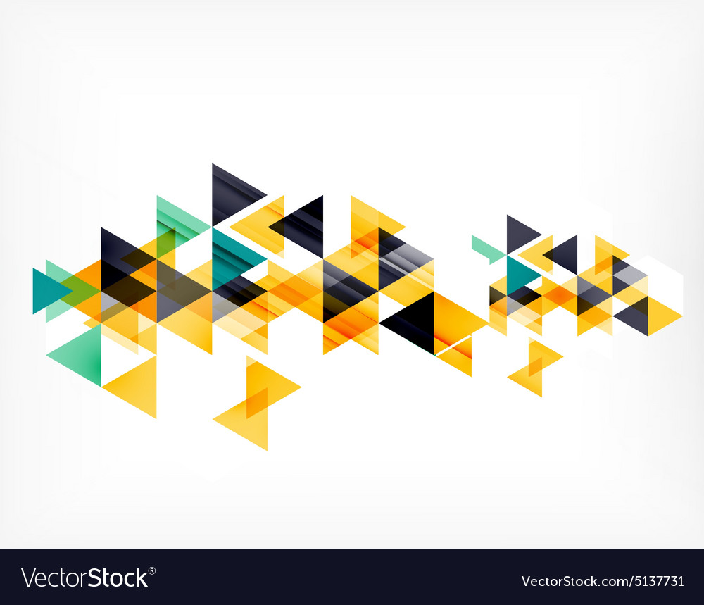 Triangle pattern composition abstract background