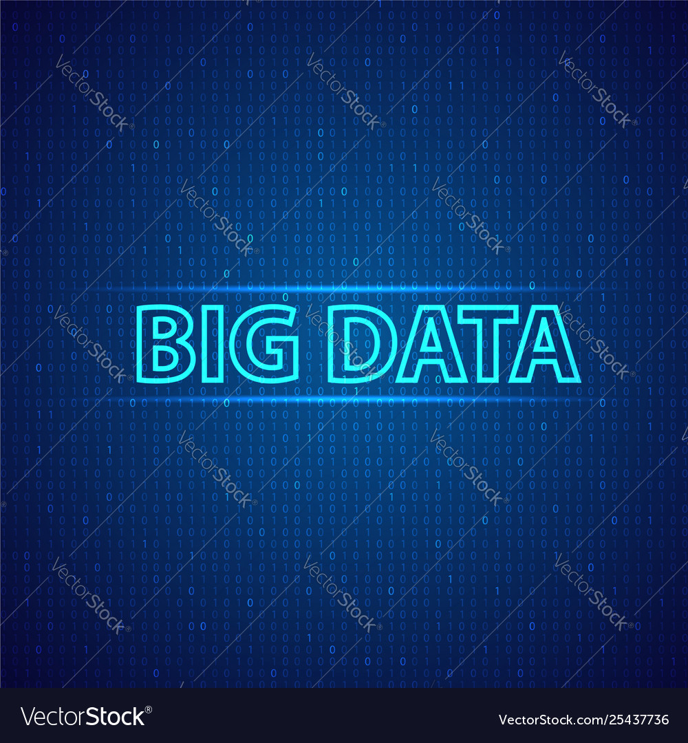 Big data on a digital background