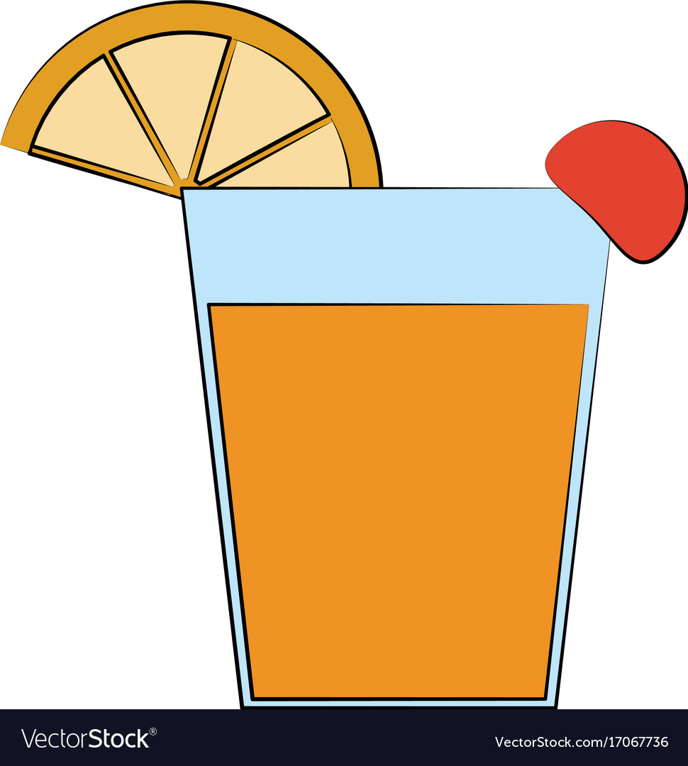 Cocktail in garnished glass icon image