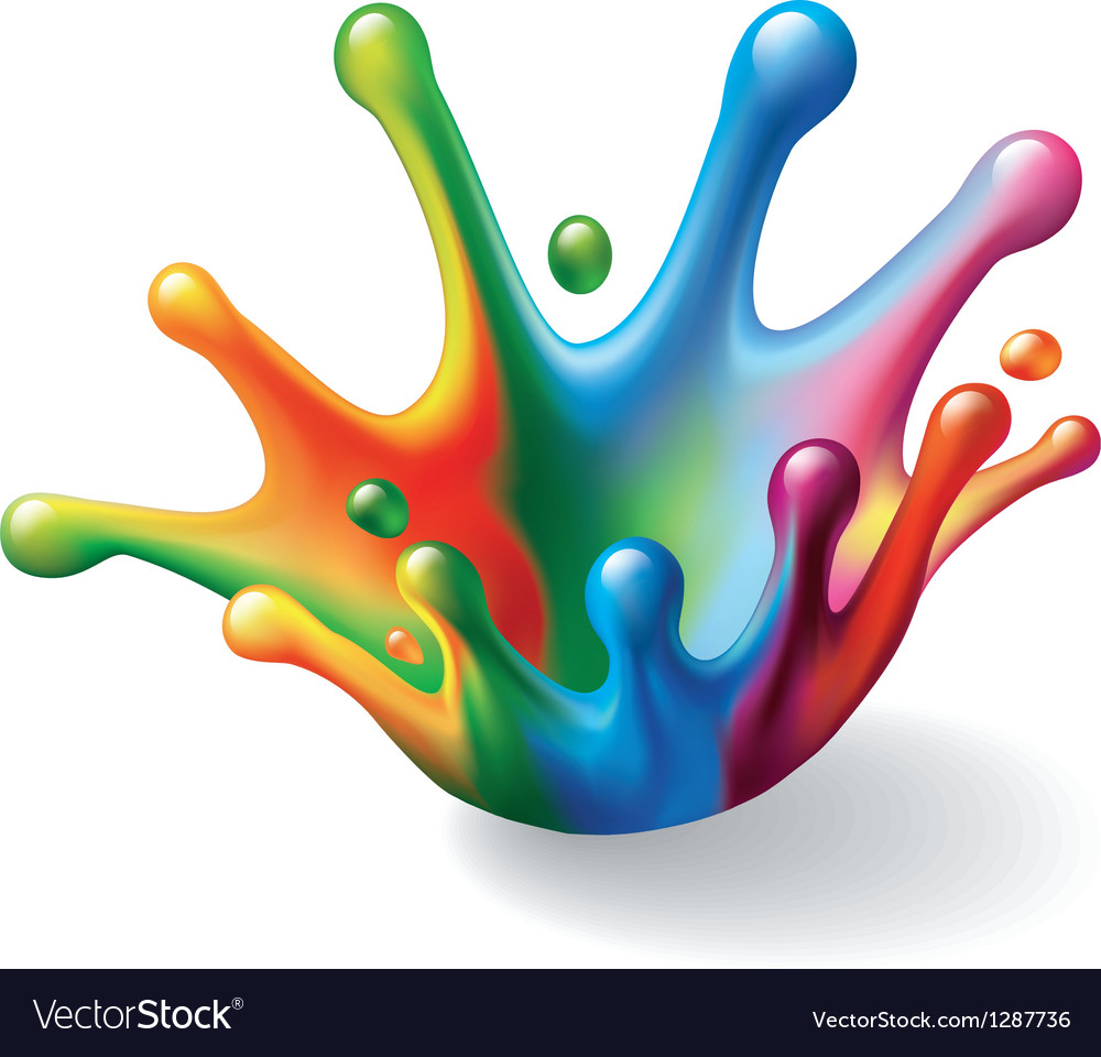 Color splash Royalty Free Vector Image - VectorStock