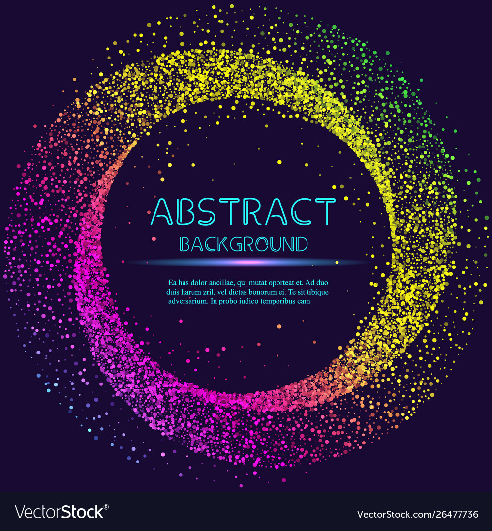 Dynamic abstract scattering particles background vector image Dynamic abstract scattering particles background