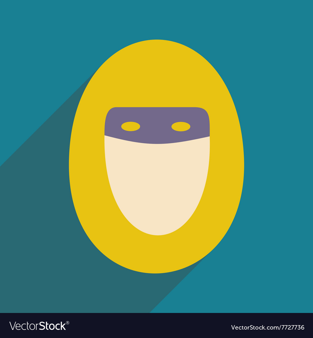 Flat with shadow icon and mobile application hijab