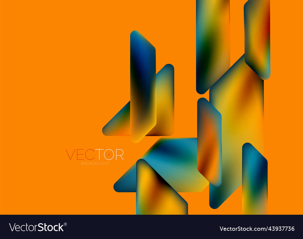 Fluid color dynamic geometric shapes abstract