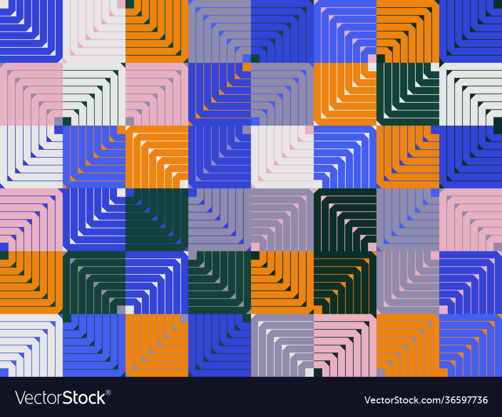 Linear abstract pattern design vector image Linear abstract pattern design