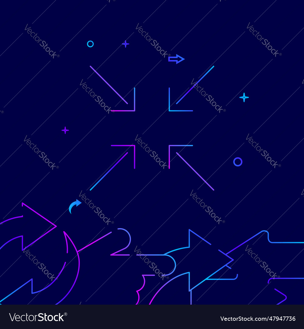 Minimize a window gradient line icon vector image Minimize a window gradient line icon