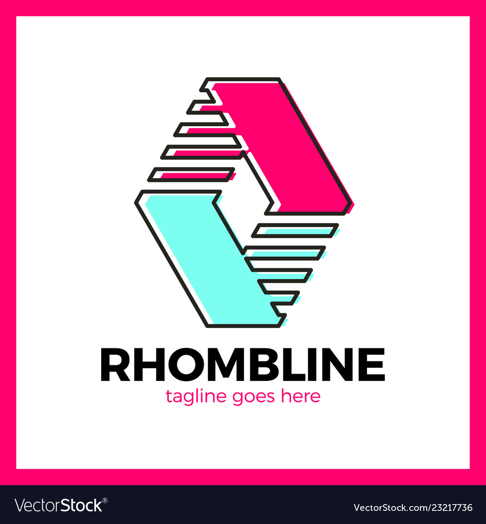 Rhomb line logotype