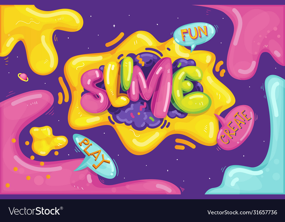 Slime love all the time. Слайм вектор. фан слайм логотип. cartoon slime avatar.