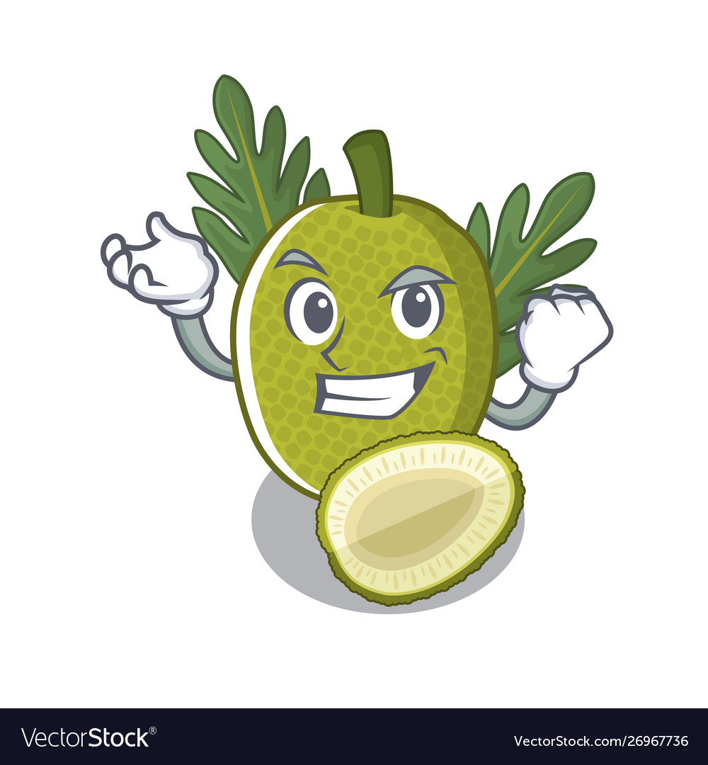 Successful breadfruit with in character shape Vector Image Successful breadfruit with in character shape