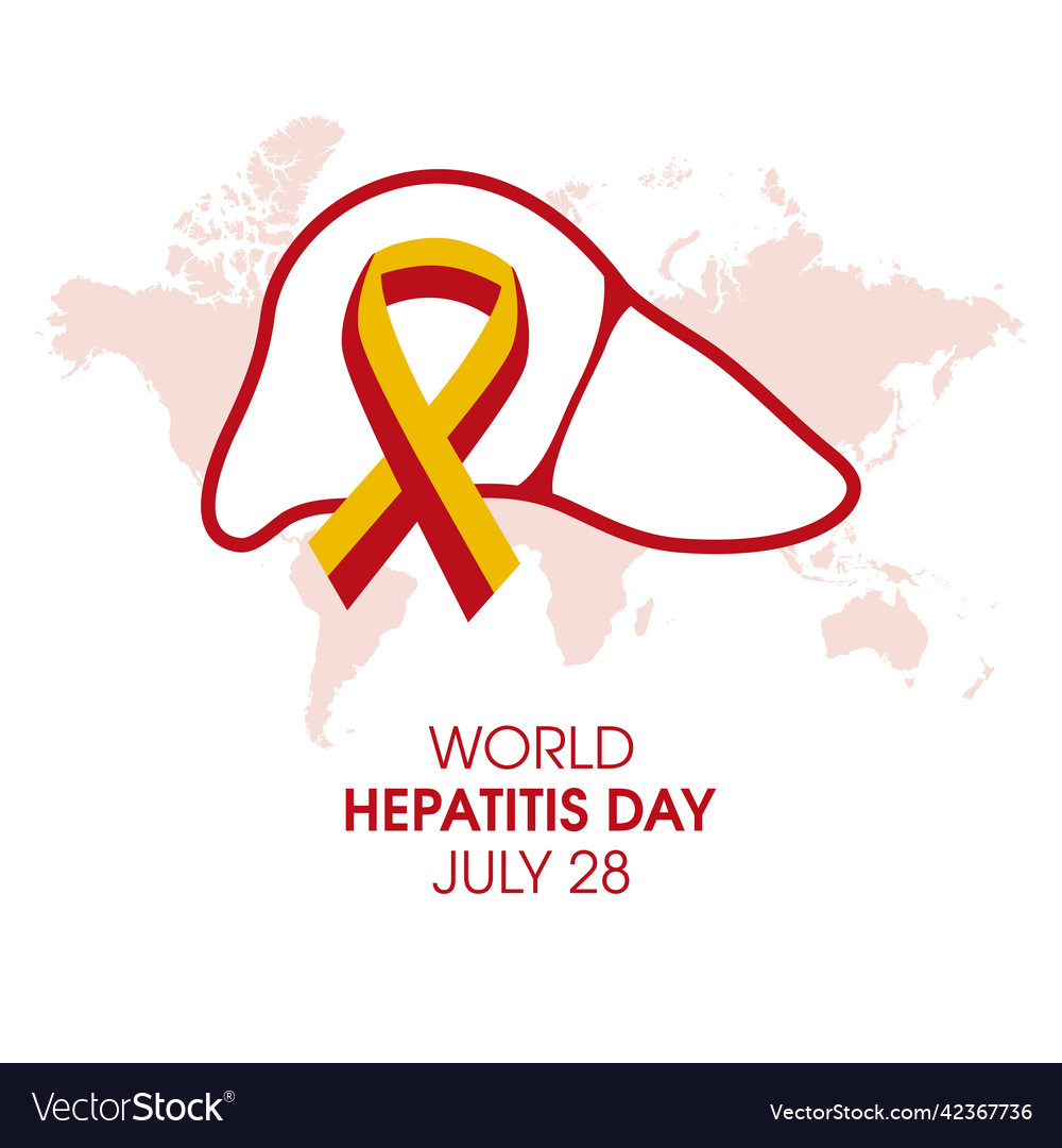 World Hepatitis Day On 28 July Royalty Free Vector Image