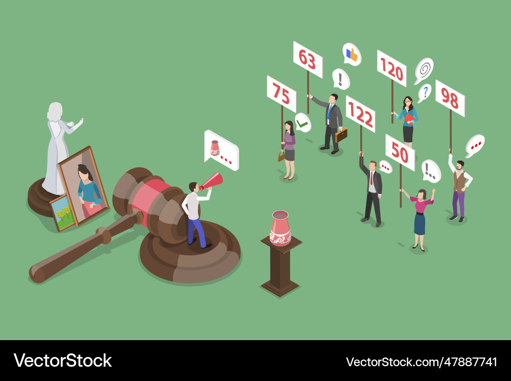 3d isometric flat conceptual Royalty Free Vector Image