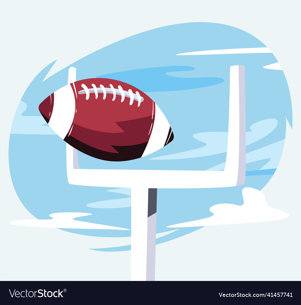 American Football Point Poster Royalty Free Vector Image