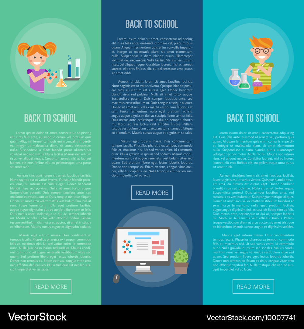 Back to school concept Royalty Free Vector Image