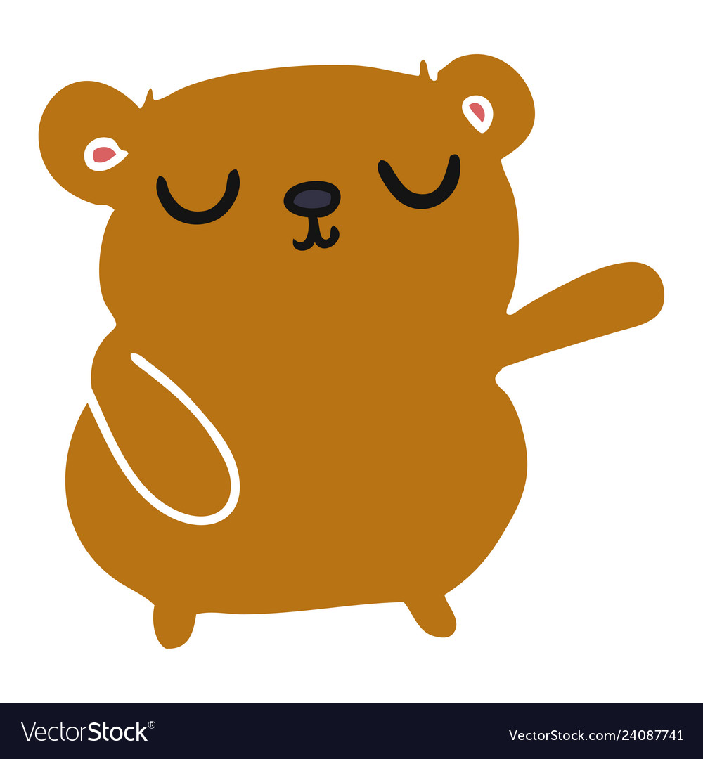 Cartoon of a cute bear Royalty Free Vector Image