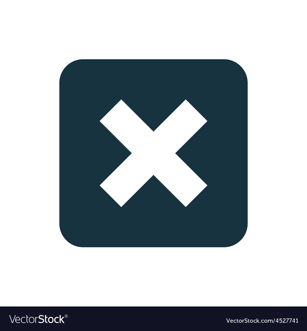 Close Button with Rounded Squares