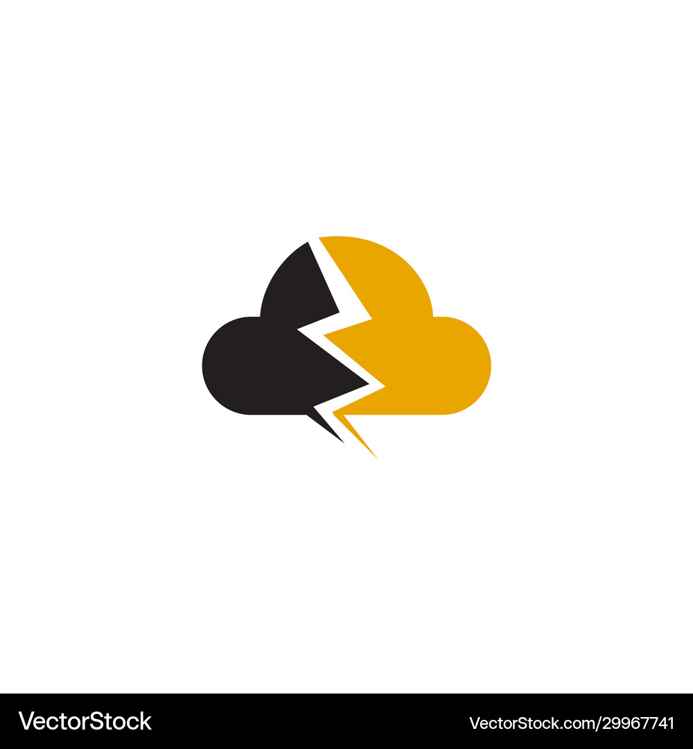 Cloud icon logo design template Royalty Free Vector Image