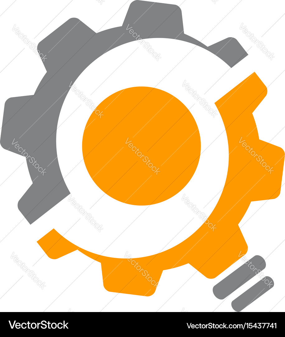 Gear solution Royalty Free Vector Image - VectorStock