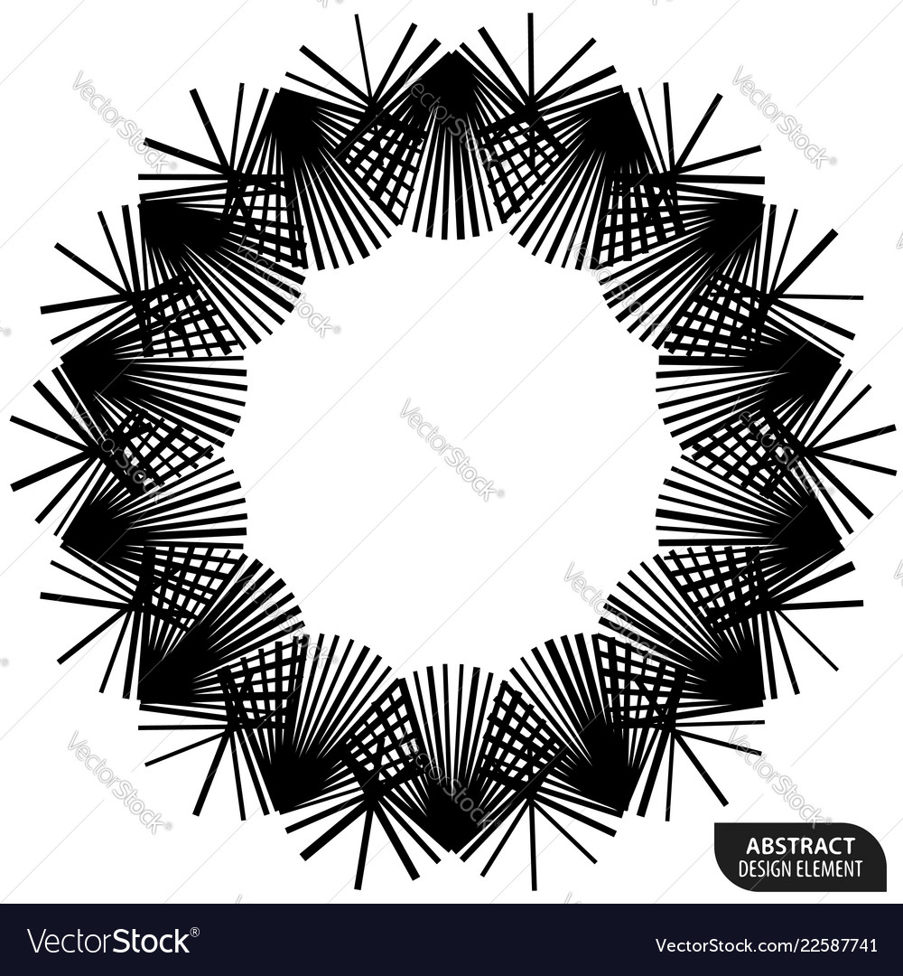 Geometric element made of lines abstract Vector Image Geometric element made of lines abstract
