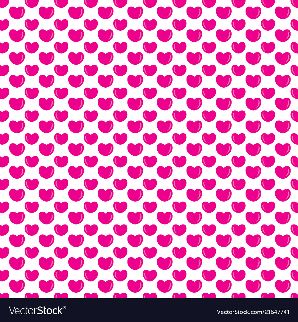 Heart pattern color graphic collection on white Vector Image