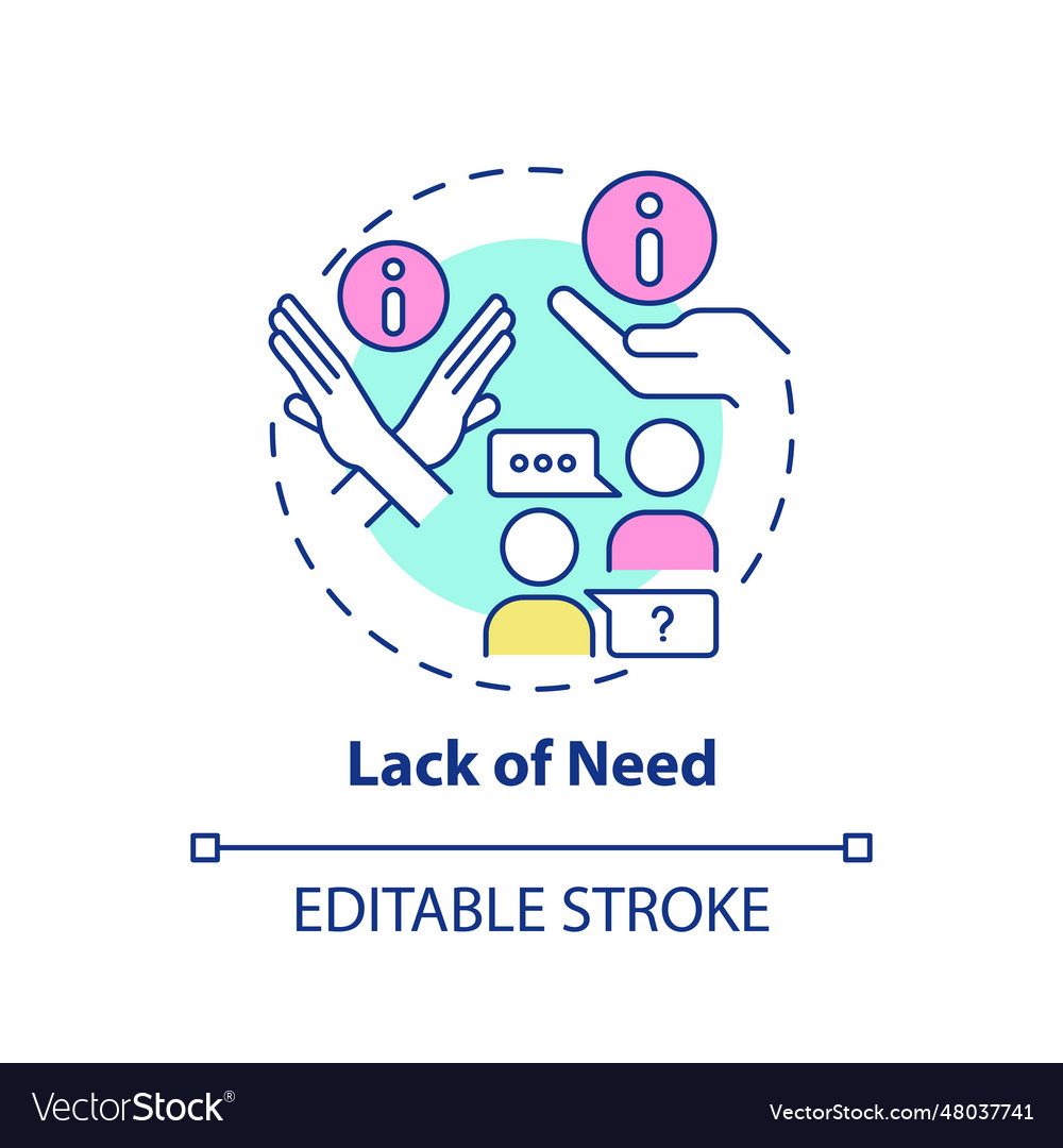 Lack of Need Concept Icon