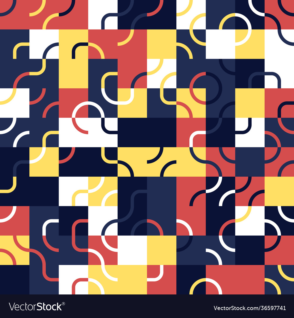 Linear abstract pattern design vector image Linear abstract pattern design