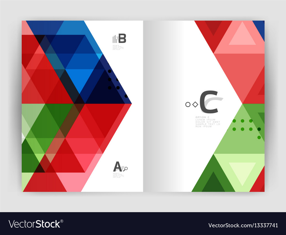 Print triangle modern template