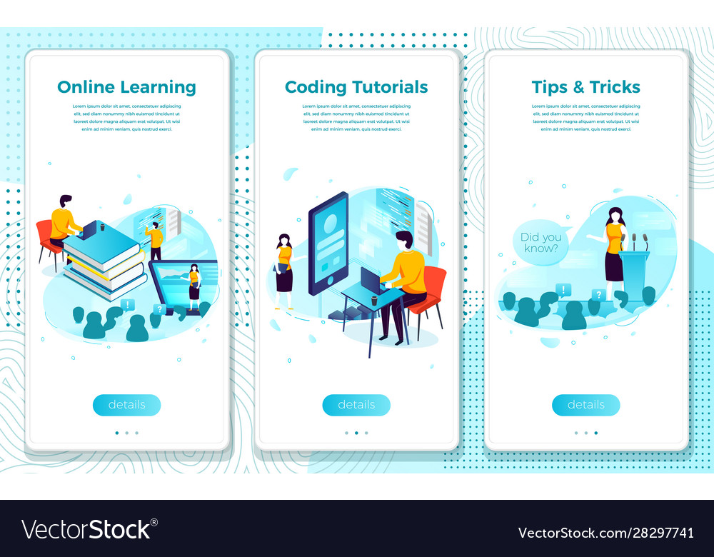 Set online tutorial school learning process