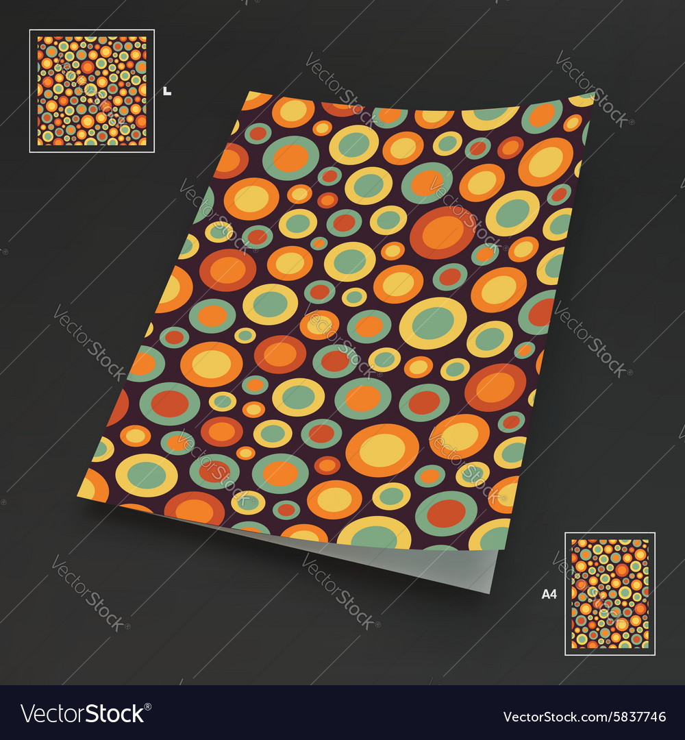 A4 business blank abstract background with color