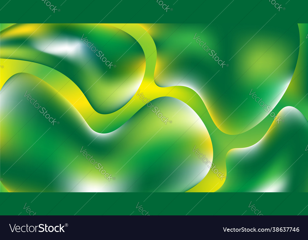 Abstract green fluid gradient dynamic seamless