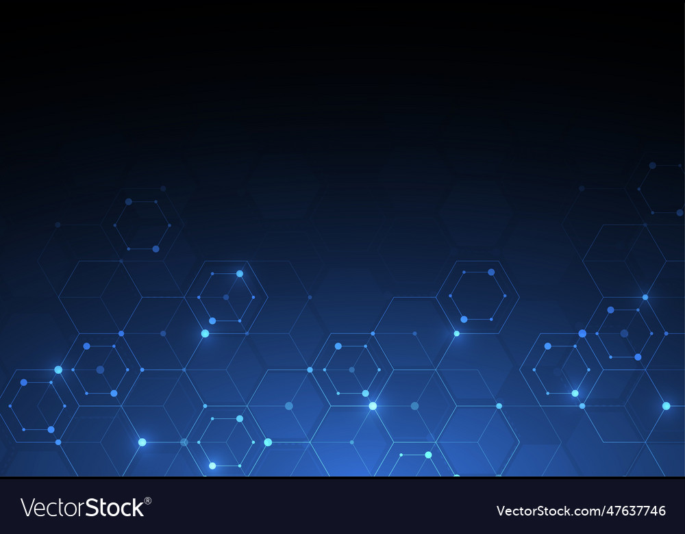 Abstract science template technology lines vector image Abstract science template technology lines