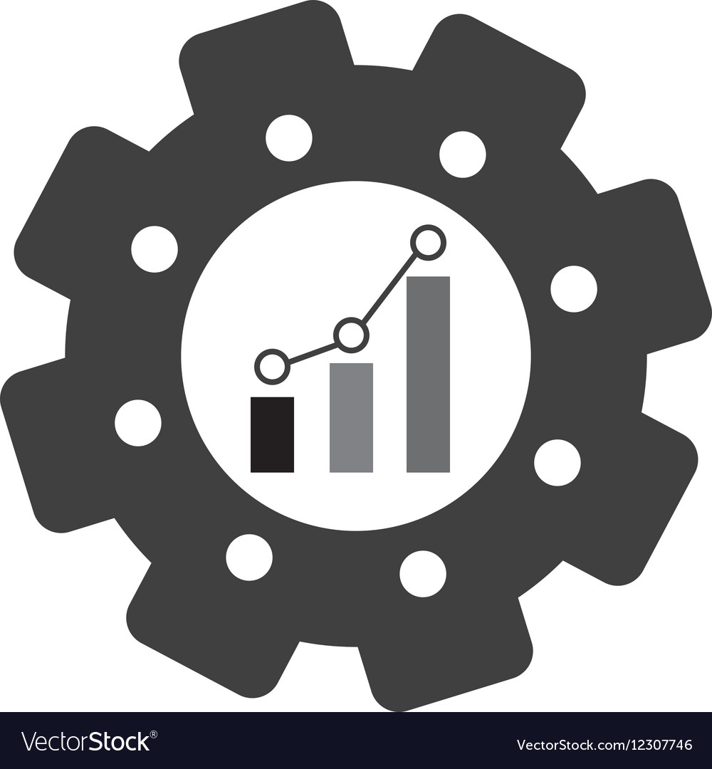 Bar graph chart icon image