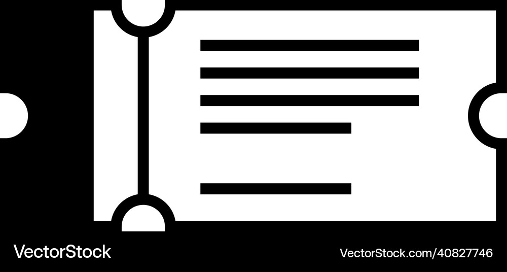 Cinema ticket Royalty Free Vector Image - VectorStock