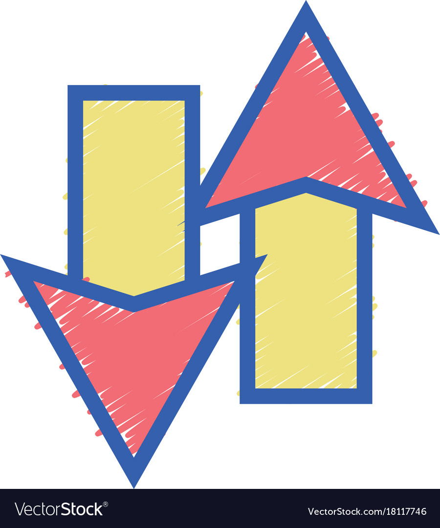 Color arrows loading in process icon