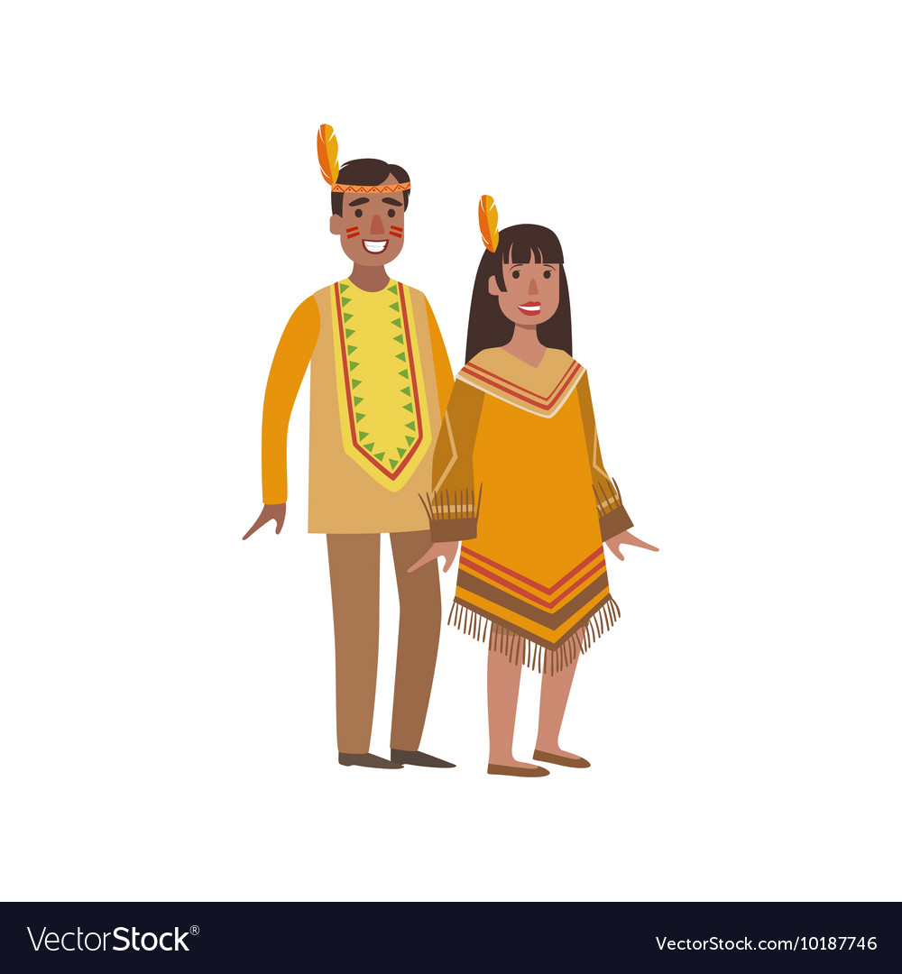 Couple in northern america indians national