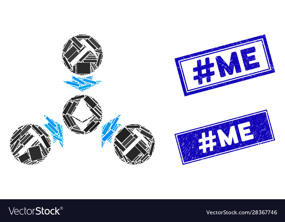 Ethereum mining pool mosaic and scratched vector image Ethereum mining pool mosaic and scratched