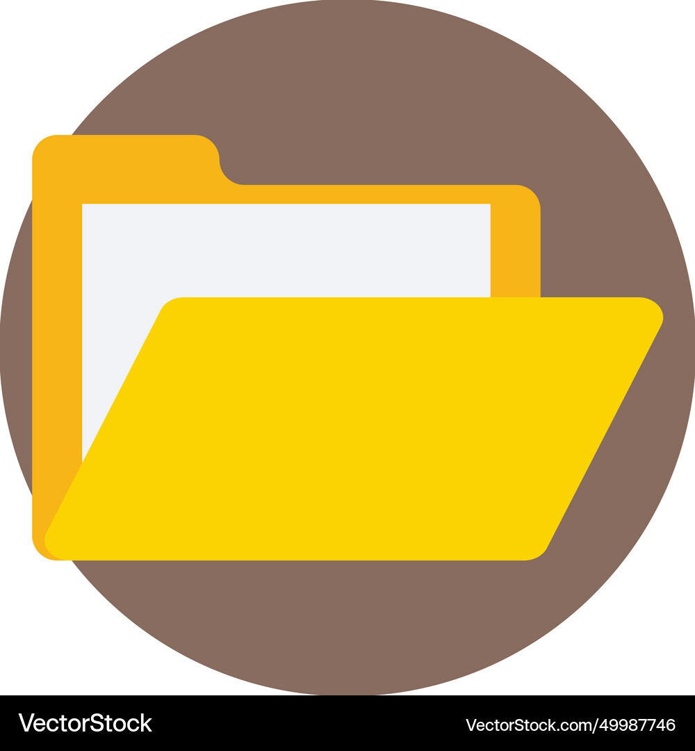 Folder icon Royalty Free Vector Image - VectorStock