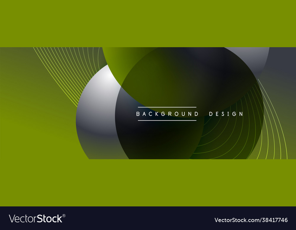 Gradient circles with shadows techno vector image Gradient circles with shadows techno