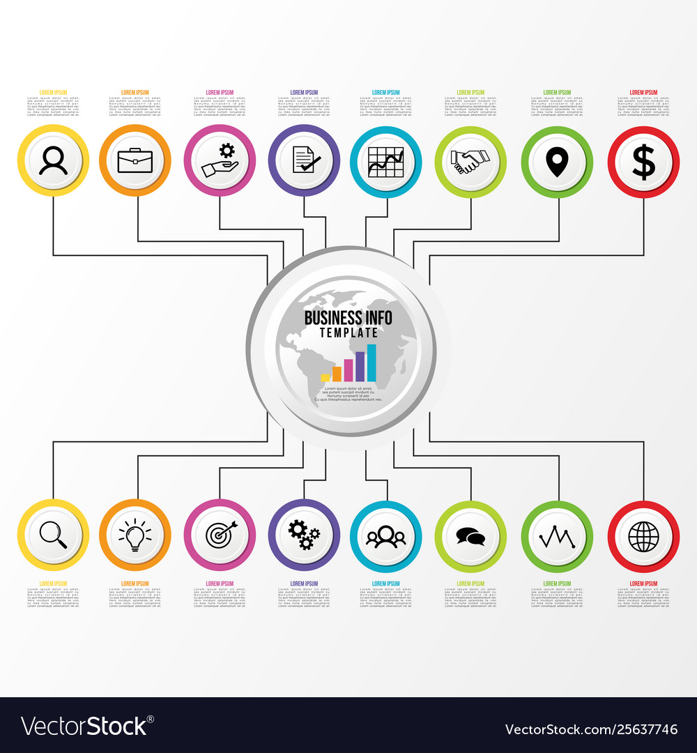 Infographic design template with options steps