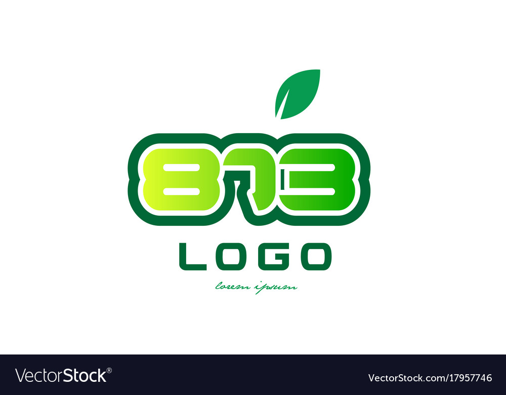 Number 873 numeral digit logo icon design