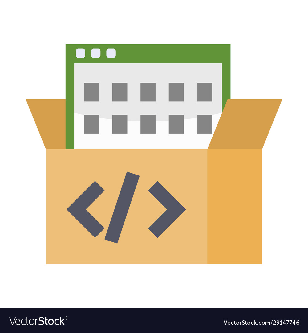 Open source isolated flat color icon