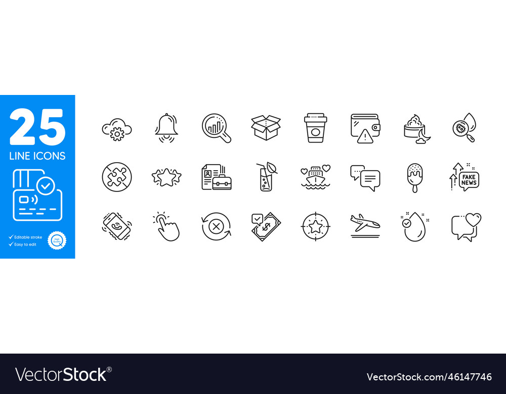 Outline icons set seo analysis star target