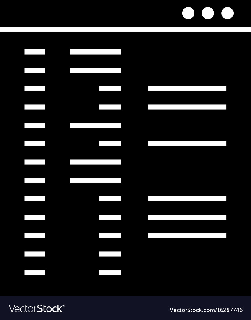 Template computer isolated icon
