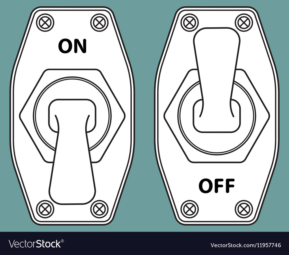 Toggle switch icon Royalty Free Vector Image - VectorStock