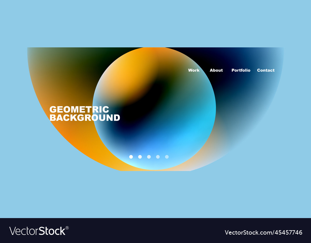 Trendy simple circle gradient abstract background