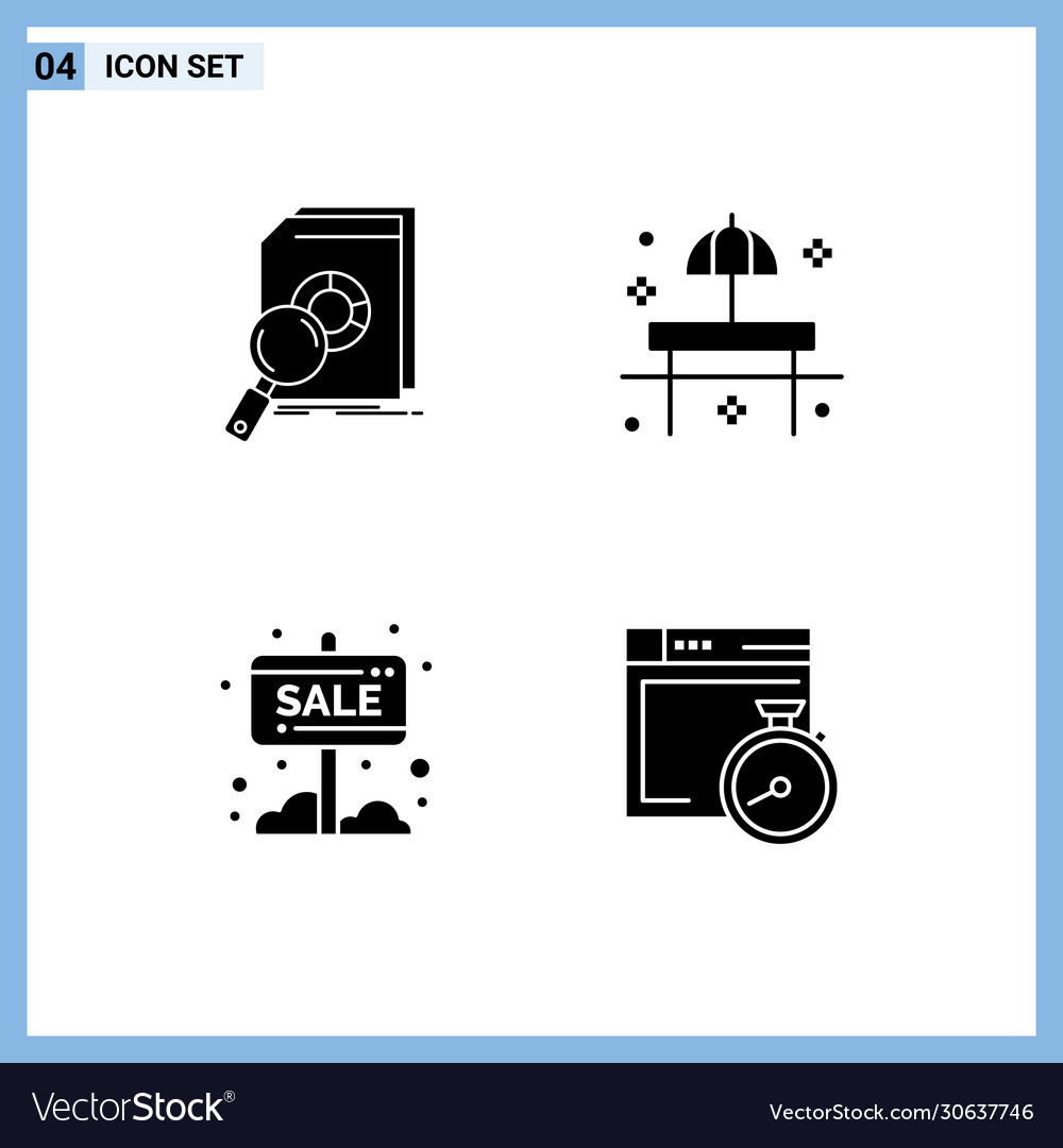 Universal solid glyph signs symbols analysis