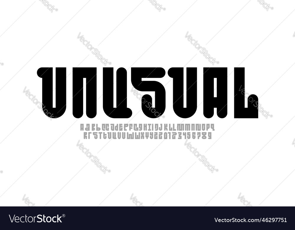 Design Font Playful Alphabet Royalty Free Vector Image