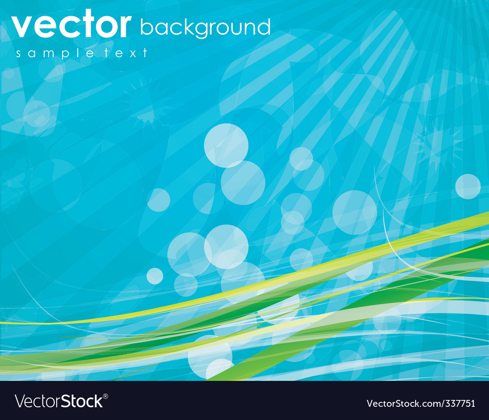 Aqua Element Background with Text Space