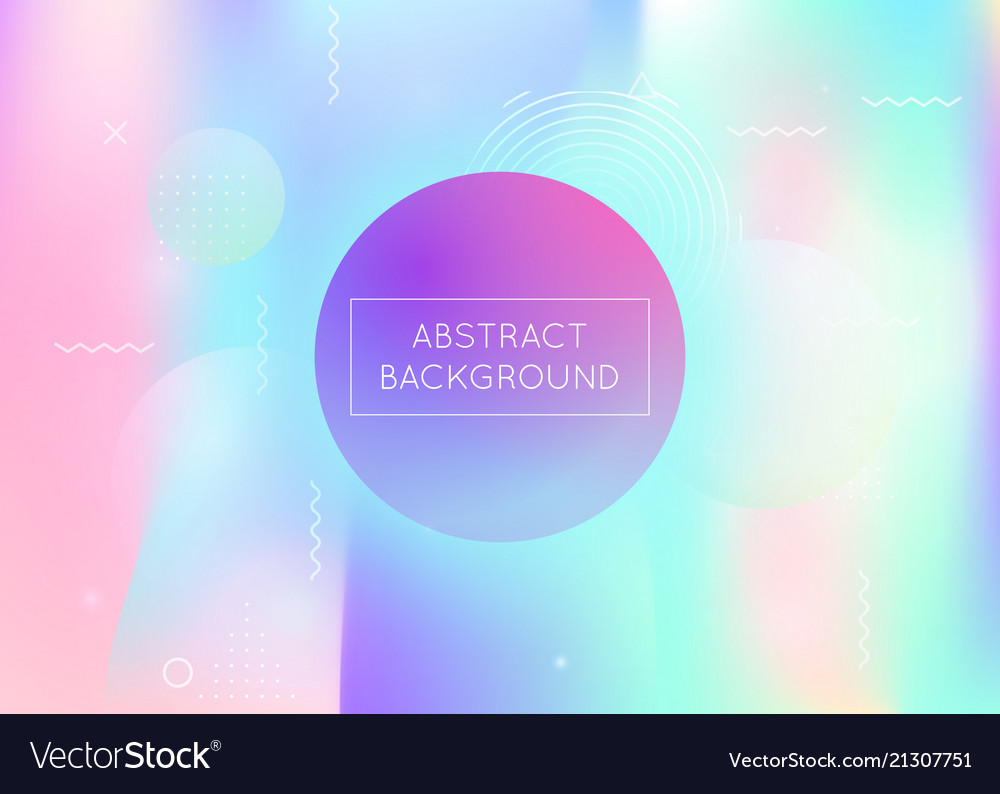 Bauhaus background with liquid shapes dynamic Vector Image